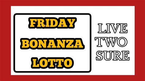 friday bonanza banker|Friday Bonanza Lotto ((Live Banker And Two Sure)) .